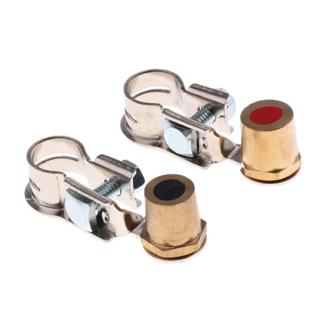 

2 Pcs Universal Car Adjustable Battery Terminal Clamp Clips Connector Quick Release for VW for BMW for Toyota Hyundai Fiat KIA