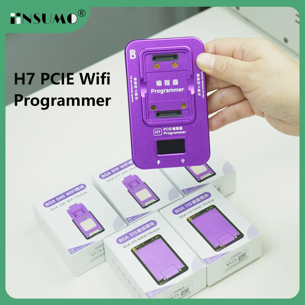 LuBan H7 BGA110 315 210 PCIE Nand Programmer For iPhone iPad Nand Capacity Expansion Data Revise Unbinding Hard Disk Wifi