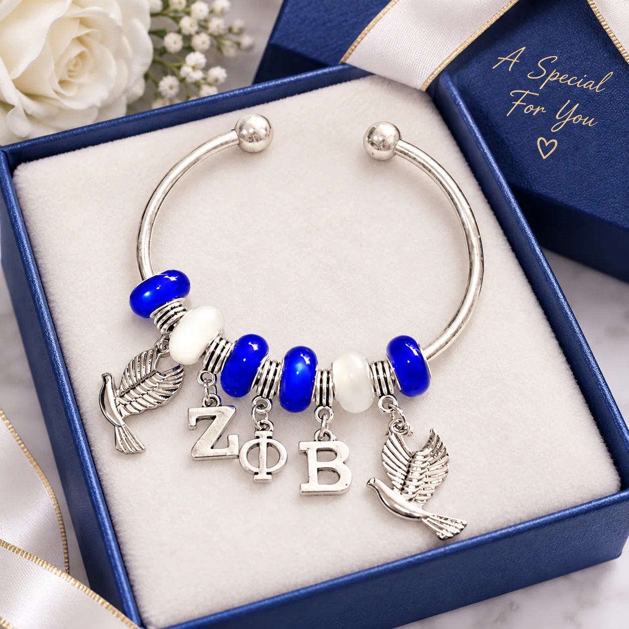 Women'S Fashion In 1920 - Fashion Metal Blue White Beads Social