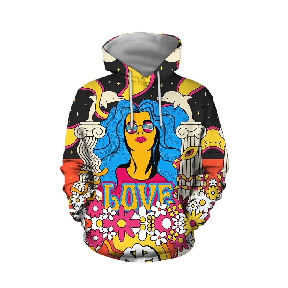 Autumn Winter Men 3D Printing Hoodies Y2k Colorful Casual Oversize Hippie New Arrival Pullover High-quality Fashion Hot-selling