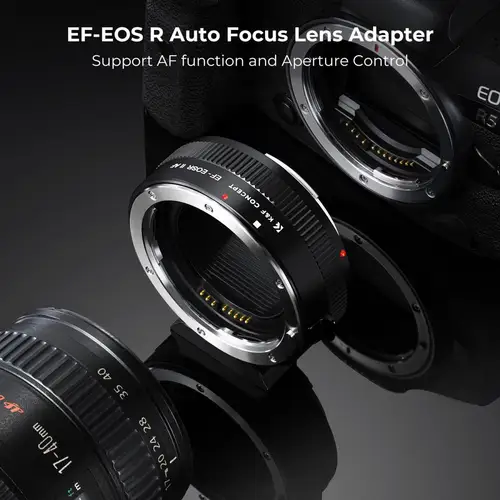 Imagen 2 del producto Adaptador K & F Concept EF a EOS R, adaptador de montaje de lente de enfoque automático para lentes Canon EF EF-S a cámaras de montaje Canon EOS R/RF R3 R6 R50