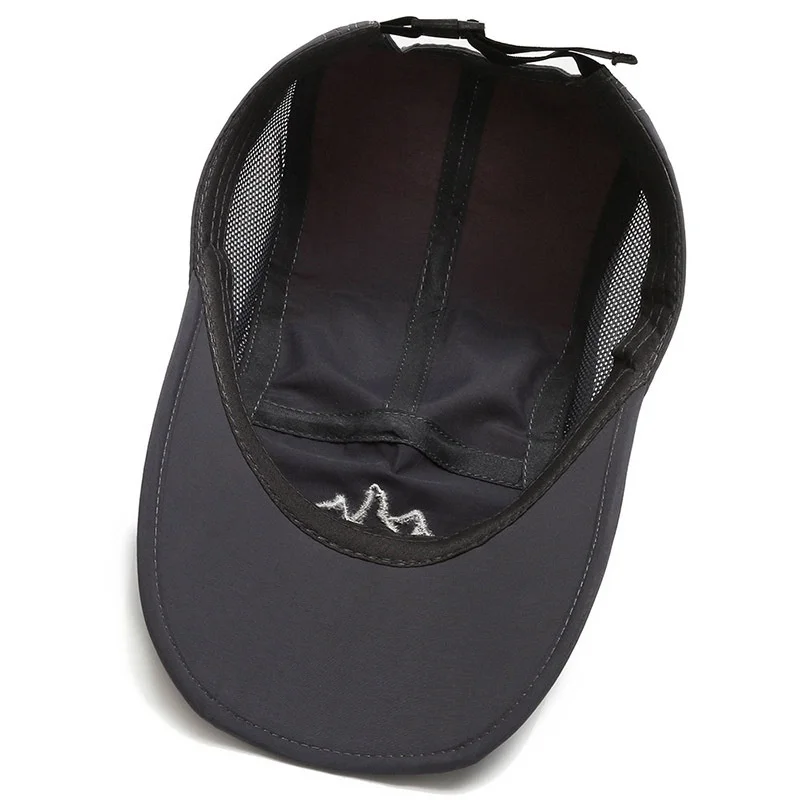 Quick-Drying Mesh Embroidered Baseball Cap for Adult Teen Foldable Hiking Caps Hat Men Women Sun Protection Outdoor Sports Cap