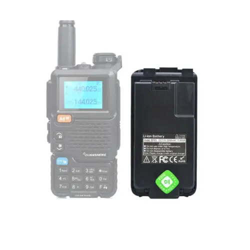 Batteria originale agli ioni di litio da 7.2V 2200mAh per Walkie Talkie Quansheng UV-5R Plus