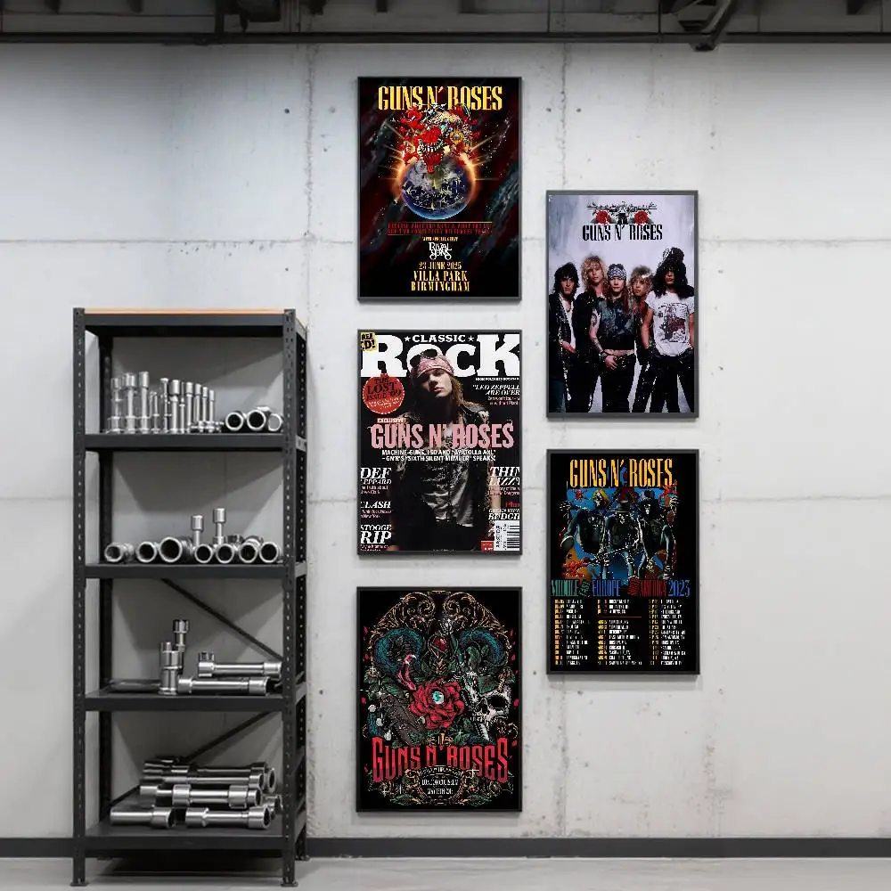 Guns N Roses Retro Poster Art Print Anime Style Home Decor Ideal Gift Perfect Room Decor