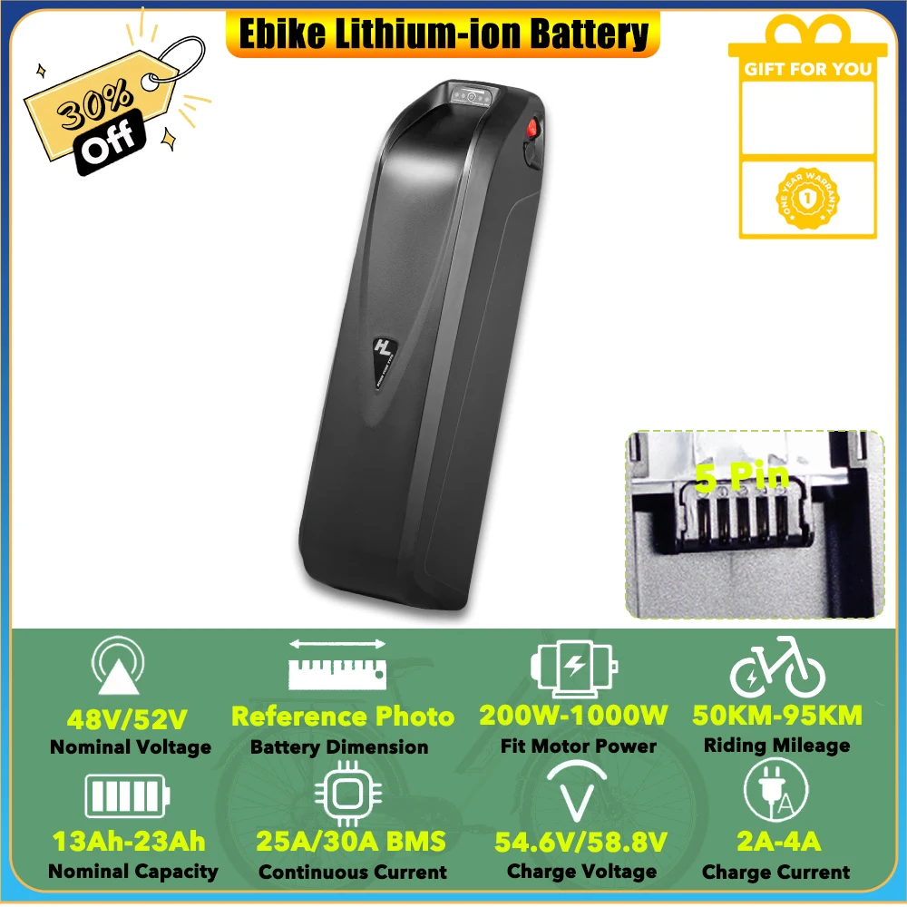 

Shengmilo M90/MX02S литиевая батарея 48 В 13 Ач 15 Ач 17,5 Ач 20 Ач 23 Ач для Senada Archon All Terrain Fat Tire электрический горный велосипед