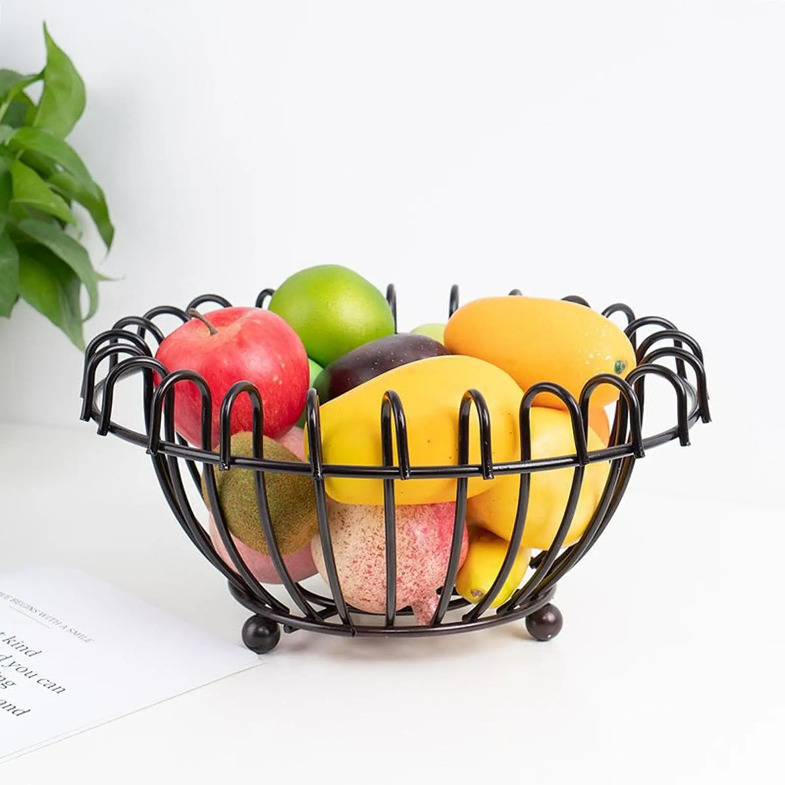 

Fruit Basket Modern Fruit Holder Stand Countertop Fruit Bowl Bread Storagre Basket for Vegetable Snacks Fruit Bread Counter