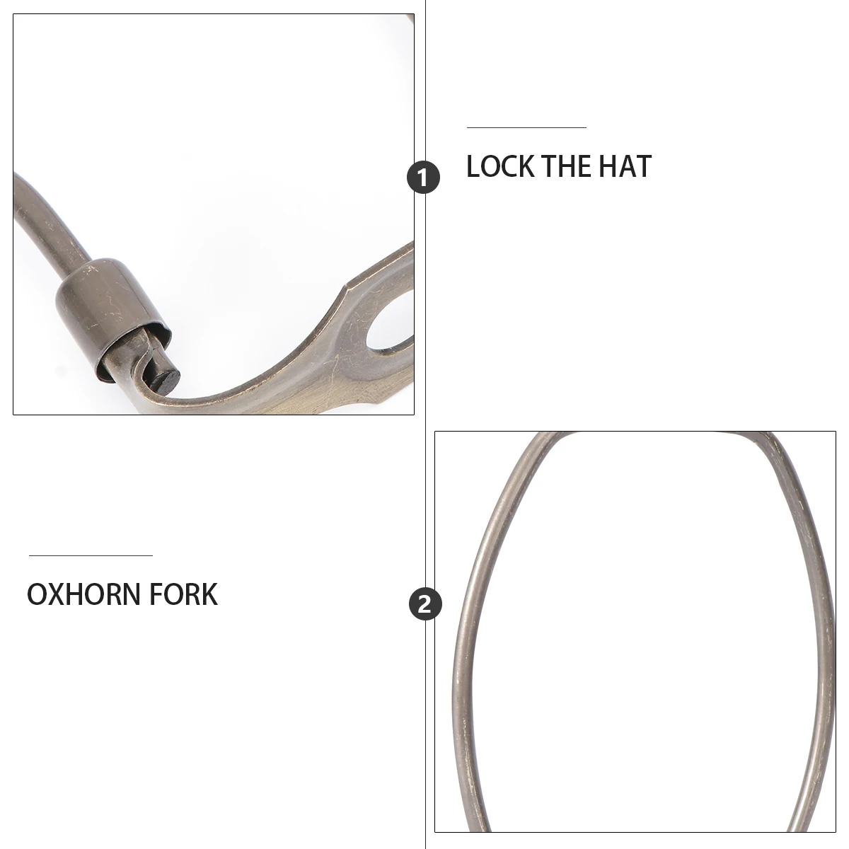 1Pcs Metal Horn Lamp Bracket 8 Inch Bronze Finish Stable Lampshade Frame for Table Floor Lamps Decorative Lighting Fixture