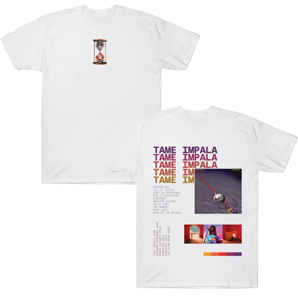 Tame Impala T-Shirts Vintage Tame Impala Currents Grafik-T-Shirt Unisex trendige Baumwoll-T-Shirts Sommer neues Design Geschenk für Fans T-Shirts – Detail 7