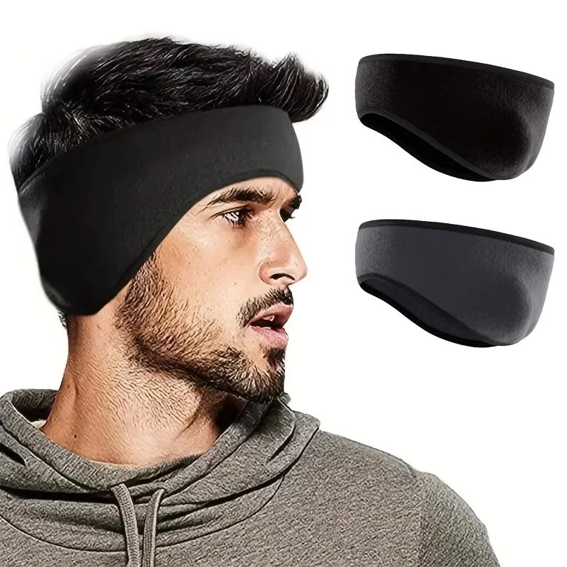 

Теплые наушники, зимняя повязка на голову, наушники, мужские утолщенные теплые наушники для бега, катания на лыжах, спортивная повязка на голову на лоб, велоспорт, морозостойкая