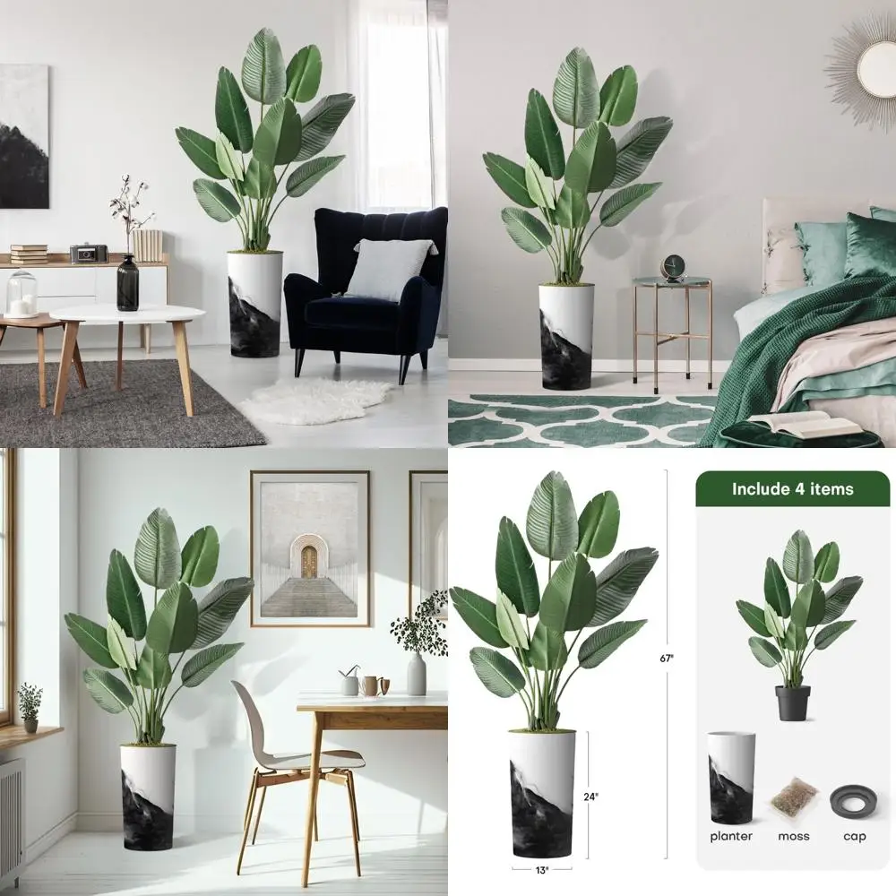 Искусственное райское дерево в помещении и на открытом воздухе - 67, высота, современный кашпо для украшения дома