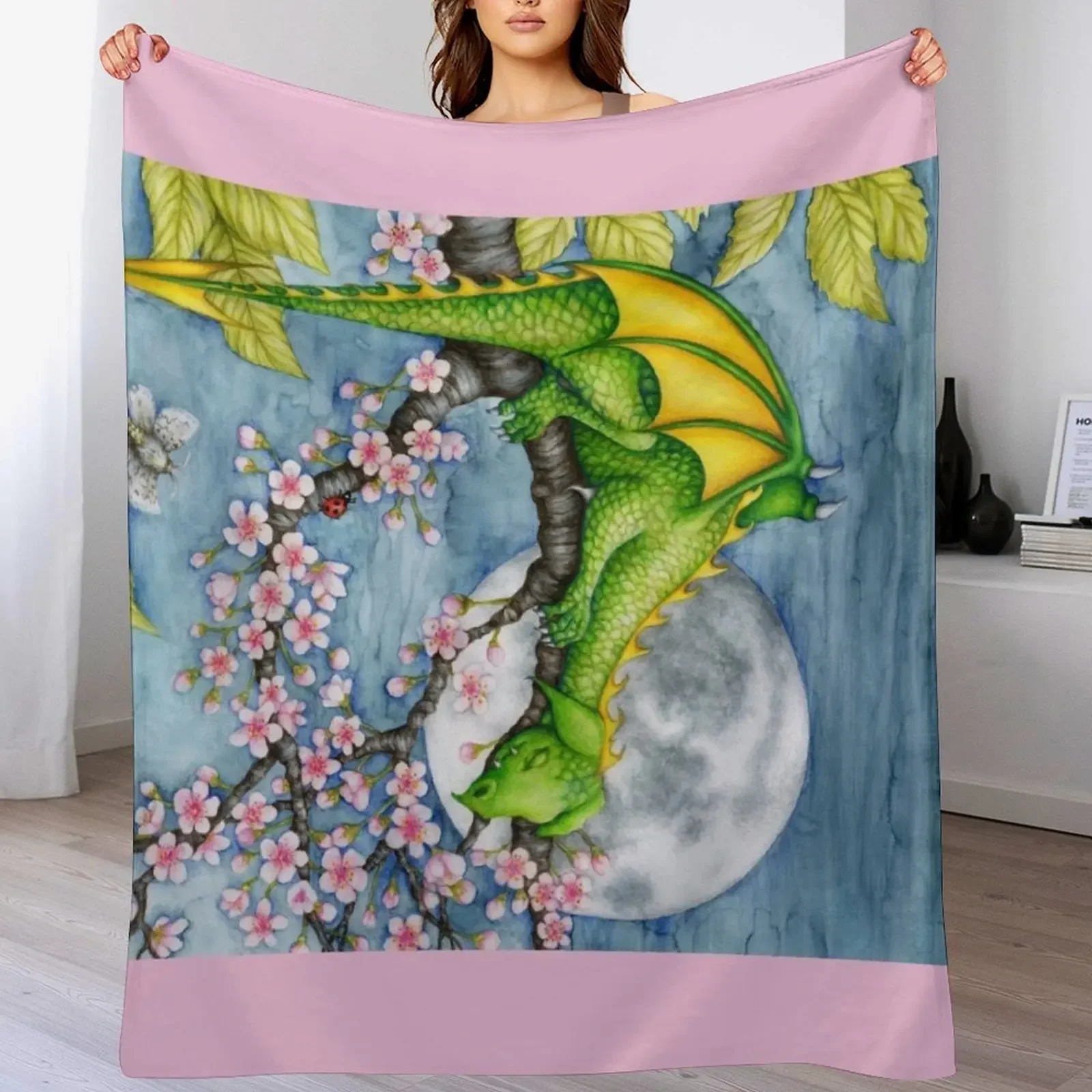 

Sleeping Dragon Throw Blanket Warm Throw Blanket Gift for Anniversary