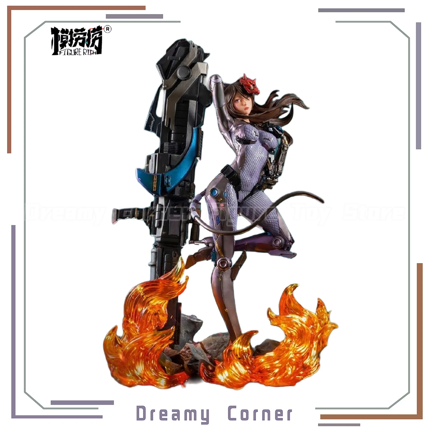 【Em estoque】FIGURERICH Original Demon Slayer First Bullet Qian Miaomiao Figura Modelo Brinquedo Ornamentos