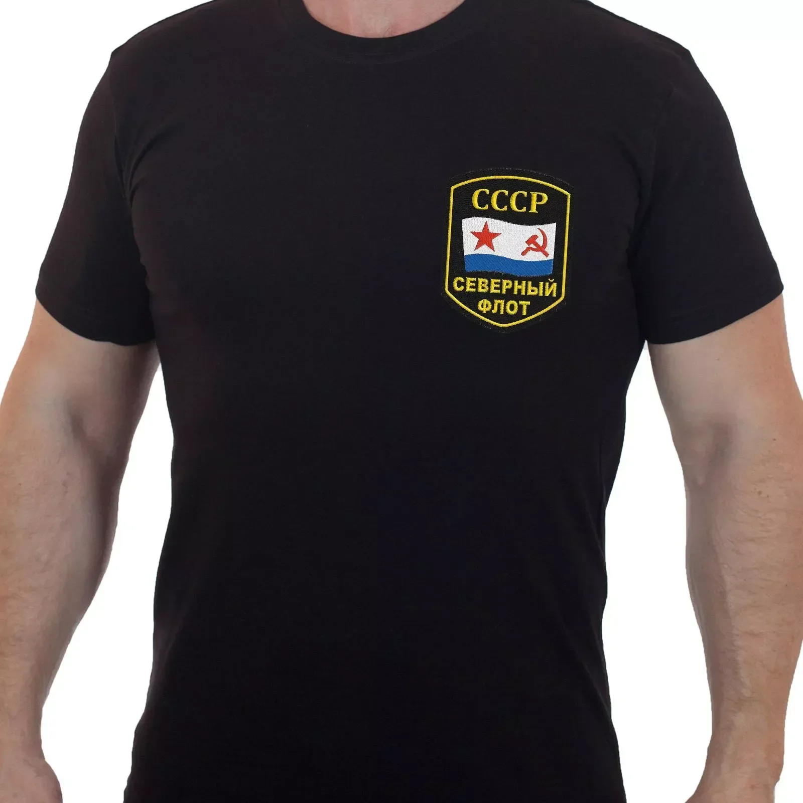 

Russia Military CCCP Soviet Naval Fleet Badge T-Shirt 100% Cotton O-Neck Summer Short Sleeve Casual Mens T-shirt Size S-3XL
