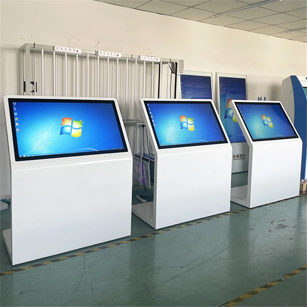 Tela LCD do quiosque da informação do shopping center para anunciar o quiosque interativo da tela de toque
