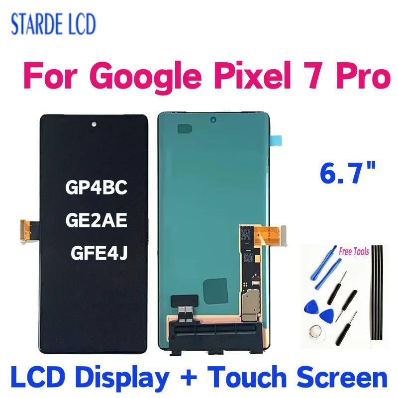 

ЖК-дисплей 6,7 "для Google Pixel 7 pro, внешний дисплей для Google Pixel 7pro GP4BC GE2AE GFE4J, Замена ЖК-дисплея