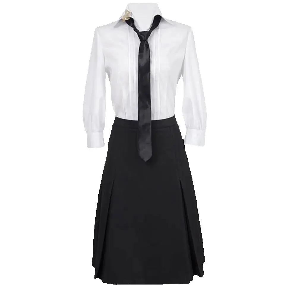 Unisex Anime Cos Akiko Yosano Daily Uniform Cosplay Costumes Sets Custom Size