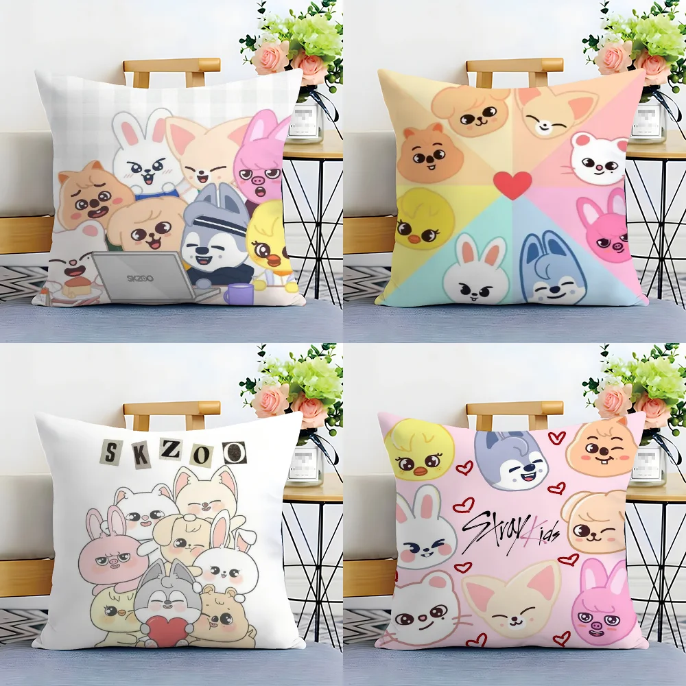 S-stRaYs Cartoon Cute kids Pillow Case Plush Fabric Soft  Pillowcase Double Sided Print Cushion Cover Household Gifts