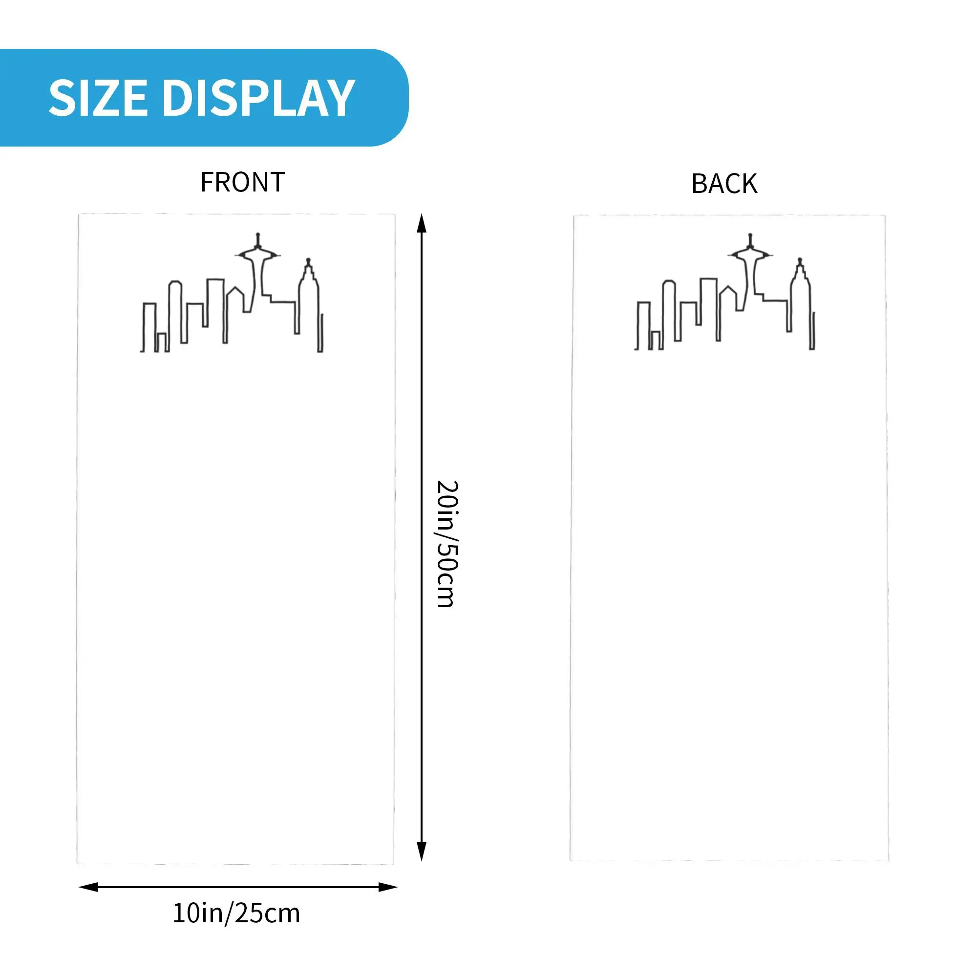 Frasier - シアトル シルエット バンダナ ネック カバー プリント ラップ マスク スカーフ 暖かい ヘッドバンド サイクリング メンズ レディース 大人 オールシーズン