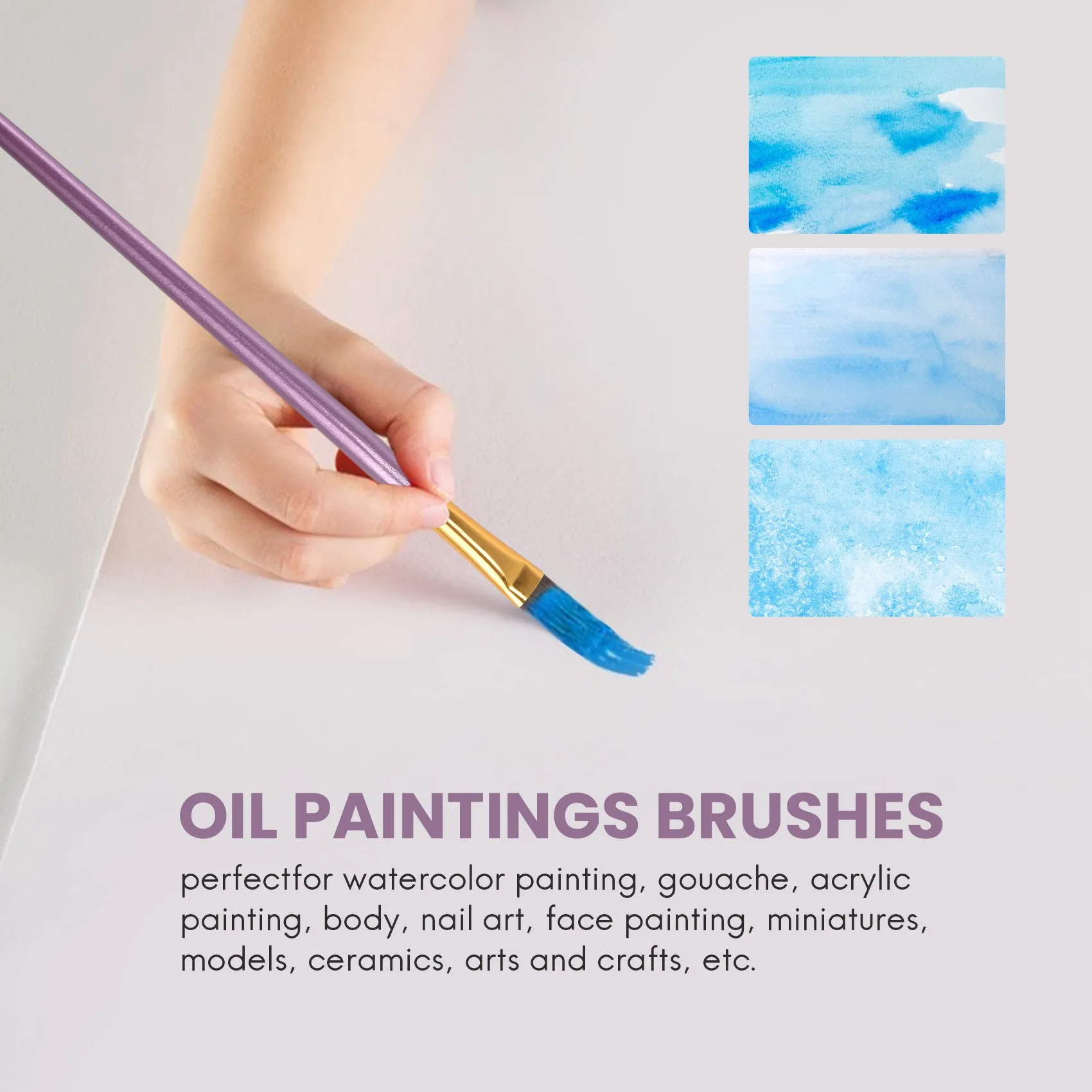 Набор кистей для рисования акварелью, маслом на холсте, керамике, Глине, дереве и моделях, 20 шт.