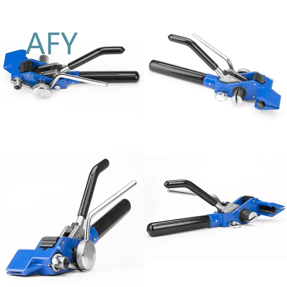 Stainless Steel Cable Tie Pliers for Packing Belt Tool Cut Tighten Tensioner for Packaging Machine Fastening Tool Cable Strap