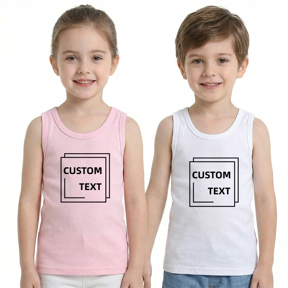 

Your Custom Text Shirt Personalized Kids Name Tshirt Blank Custom Logo Design Name Shirt for Children Boy Girl Birthday Gift