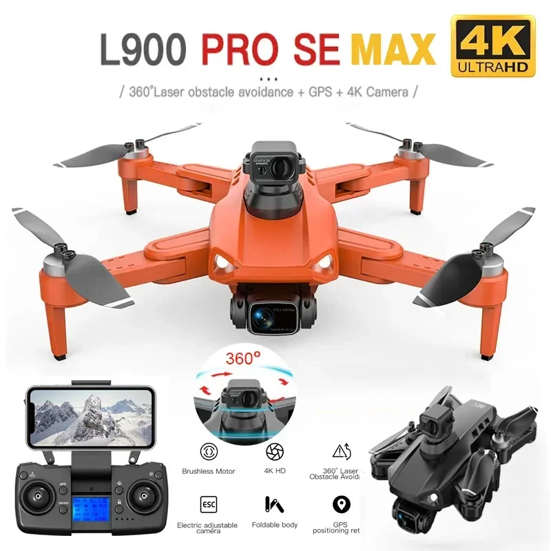 

L900 Pro SE MAX GPS Drone Profesional 4K HD Camera 5G WIFI FPV Quadcopter With Brushless Motor RC Mini Dron for Children Toys