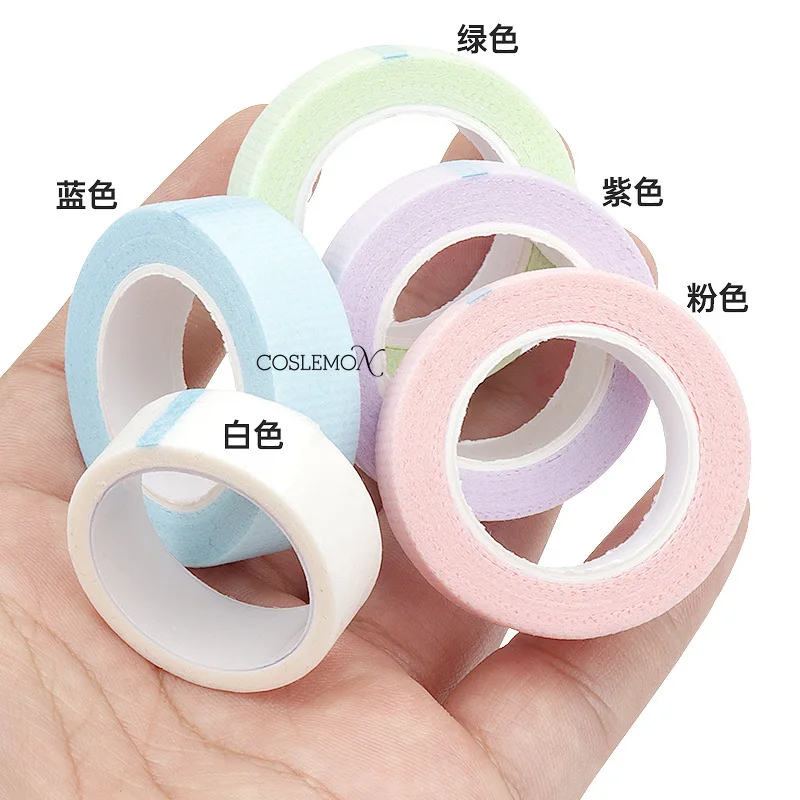 2 Rolls Lash Tape Eyelash Extension Tape 4.5m Breathable Micropore Fabric Sticker Eye Make Up Tool Eyelash Extension Supplies