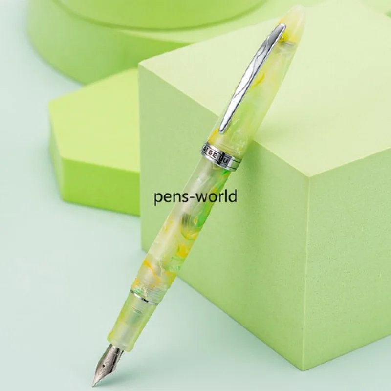 

Перьевая ручка A+ Kaigelu 222, наконечник EF/F, красивая зеленая акриловая подарочная ручка для письма