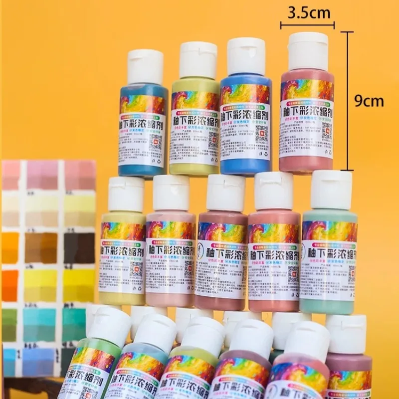60color Ceramic Underglaze Colored Concentrated Pigment Set Hand Painted Ceramic Plates Bowls Vases Decorative Items Pigment Set