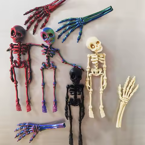 2pcs Personalized and Funny 3D Skeleton Claw Refrigerator Magnets Creative Refrigerator Magnets Halloween Decorative