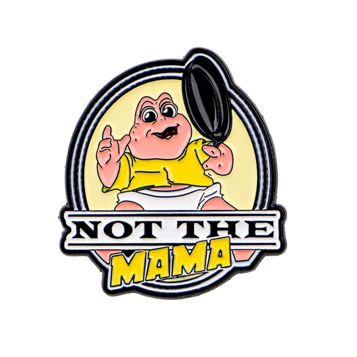 NOT THE MAMA Emaille-Anstecknadel, Cartoon-Brosche für Mantel, Damenbroschen, modische Reversabzeichen, Schmuck, Geschenk für Freunde – Detail 6