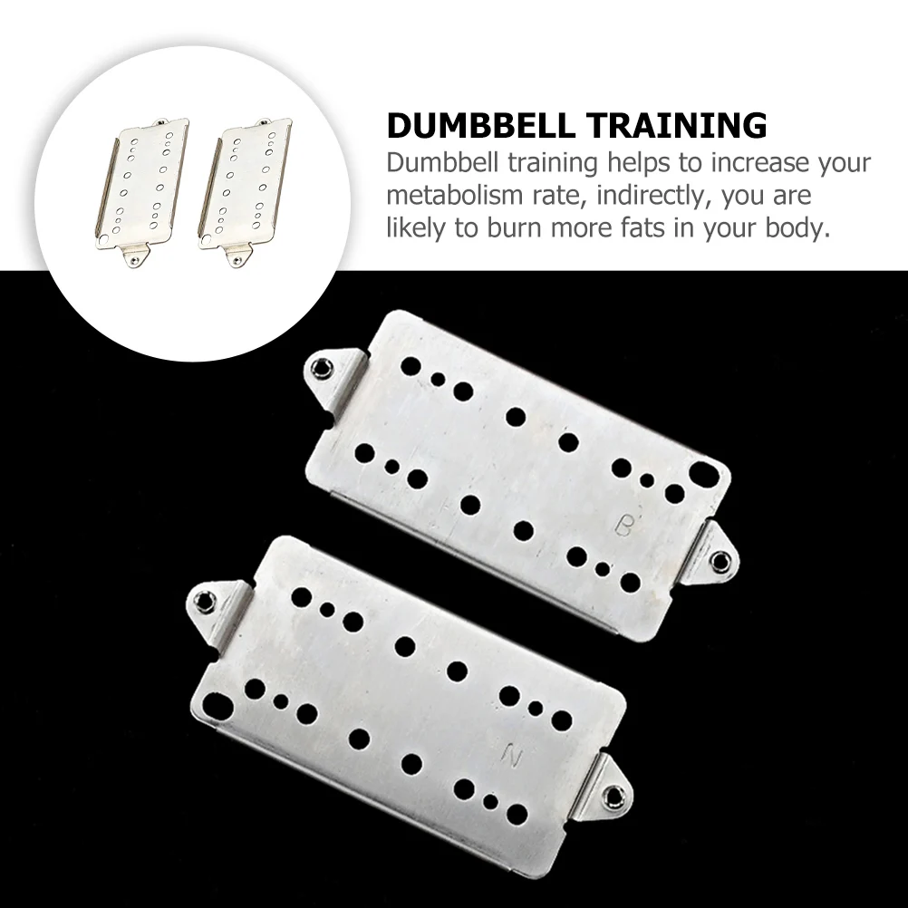 

2 Pcs Guitar Pickup Accessories Humbucker Base Electric Plate Mini Metal for Musical Instrument Truck