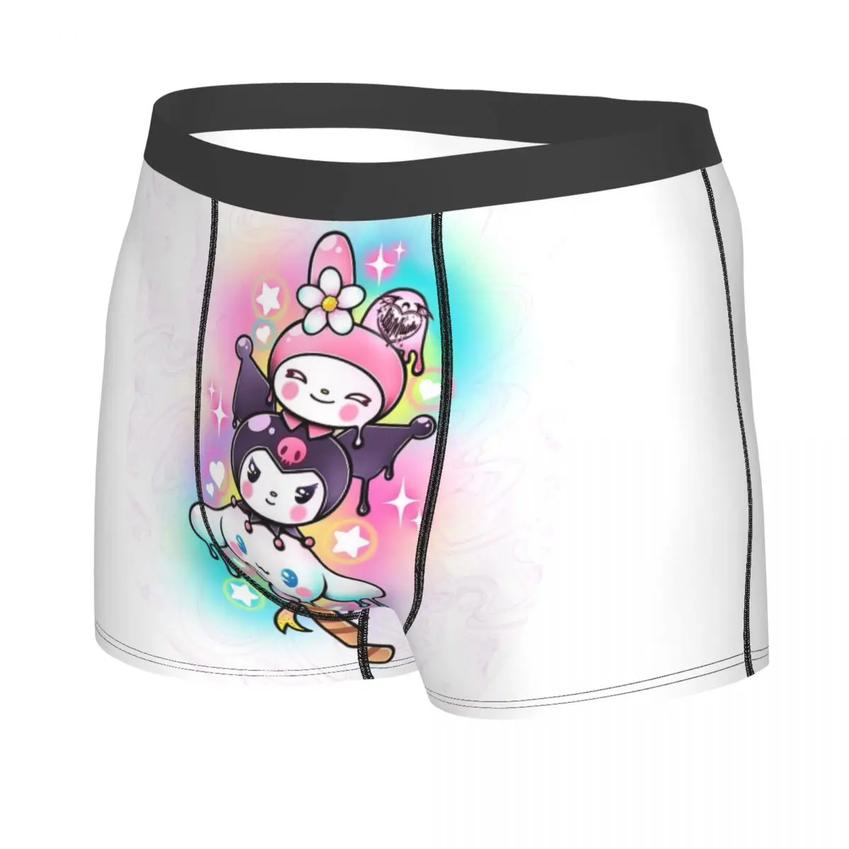 Moda maschile personalizzata My Melody Underwear Boxer slip Stretch Shorts mutandine mutande