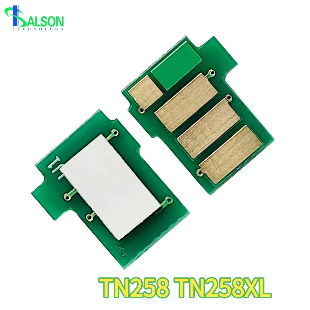 TN258 TN258XL Compatible  Toner Chip Color Cartridge Chip for Brother DCP-L3520CDW DCP-L3560CDW L3755CDW Copier L3760CDW Drum