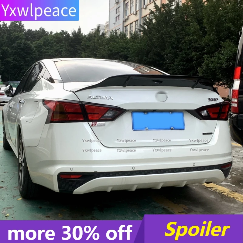 

R Style ABS Plastic Rear Trunk Lip Spoiler Wings Body Kit Accessories for Nissan Teana Altima 2019 2020 2021 2022