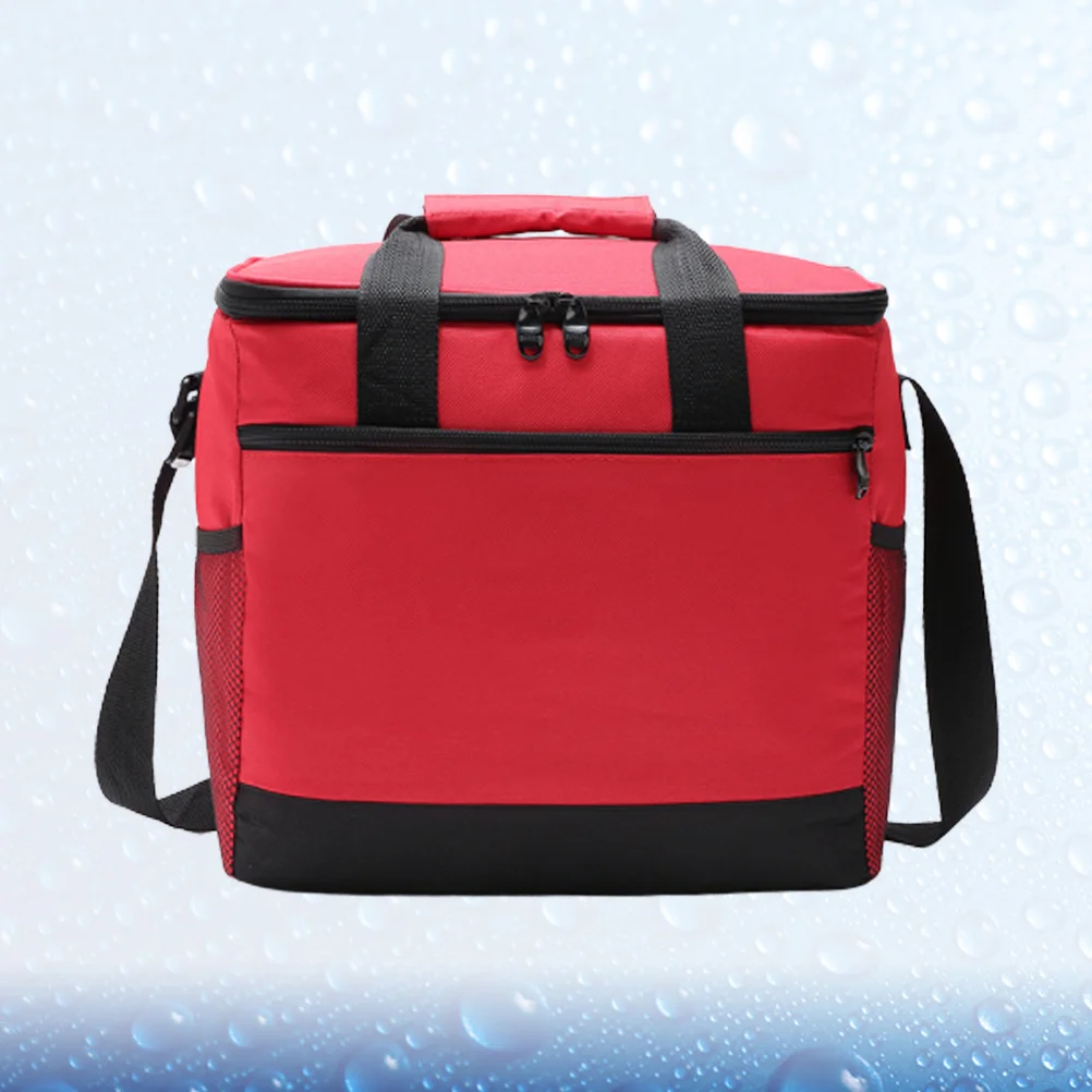 

16 L Temperature Protection Cooler Bag Picnic Tote Food Ice Lunch Box Insulated Big Capacity