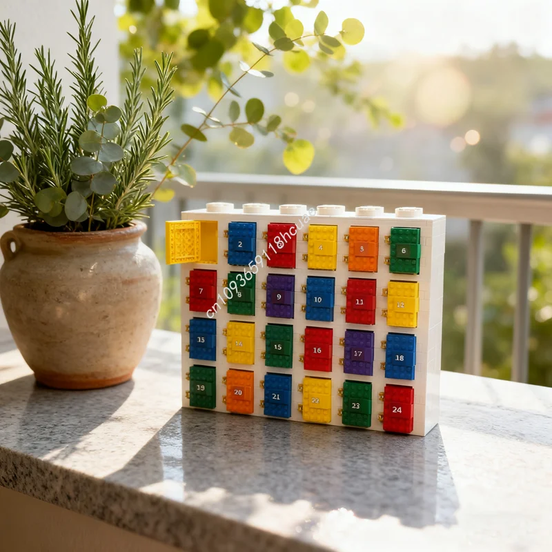 

1013 шт. MOC Адвент-календарь Сезонная модель Строительные блоки Архитектура Рождественский подарок Сборка DIY Творческие игрушки Идея Образование