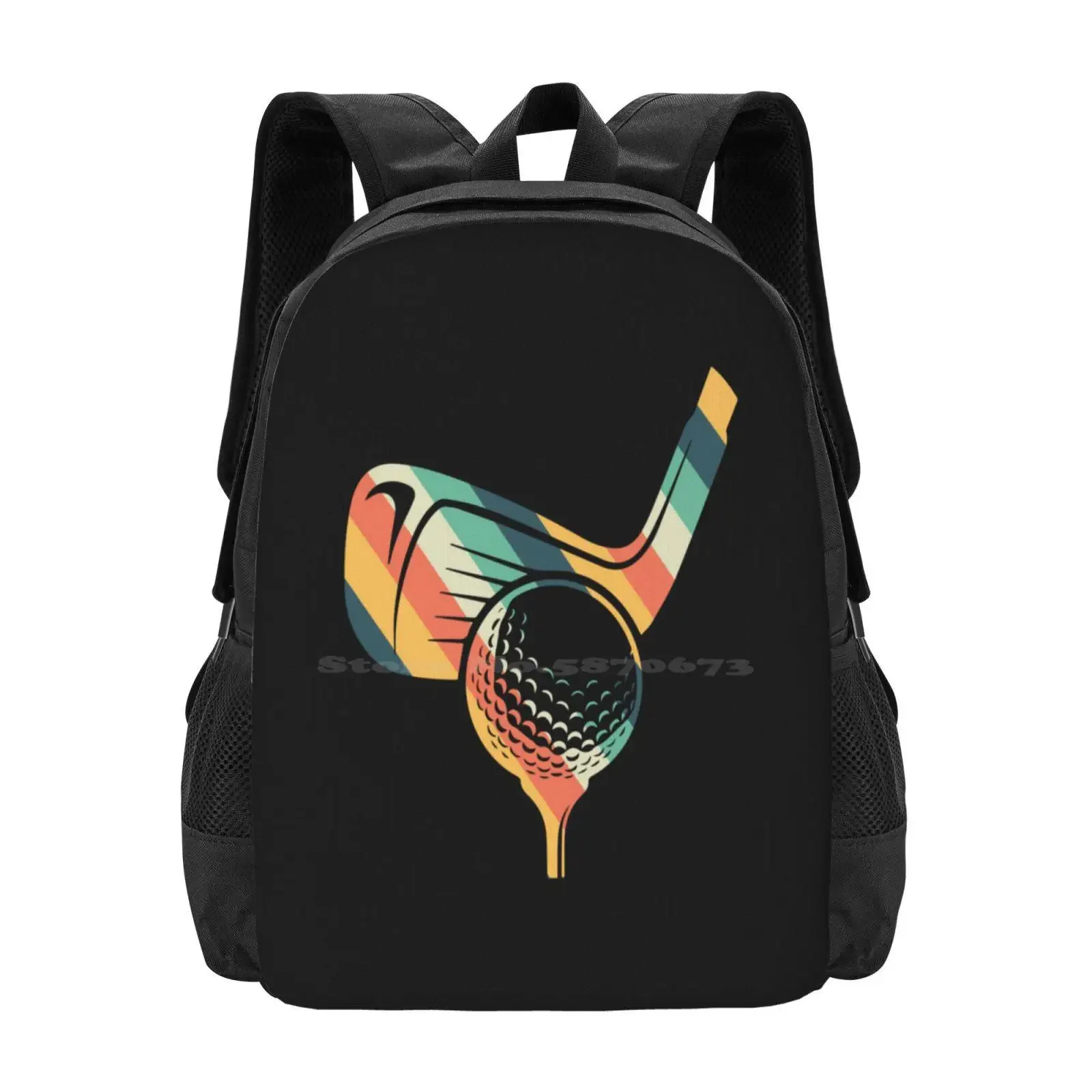 

Vintage Retro Style Golf Hot Sale Schoolbag Backpack Fashion Bags Boys Golf Christian Golf Cute Golf Funny Golf Quote Girls