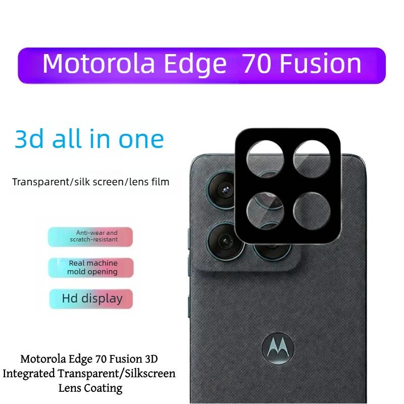 

1-3PCS HD Phone Camera Screen Protector Flim Cover For Motorola Edge 70 Fusion Rear 9H Anti-scratch Anti-Fingerprint Protect Cap