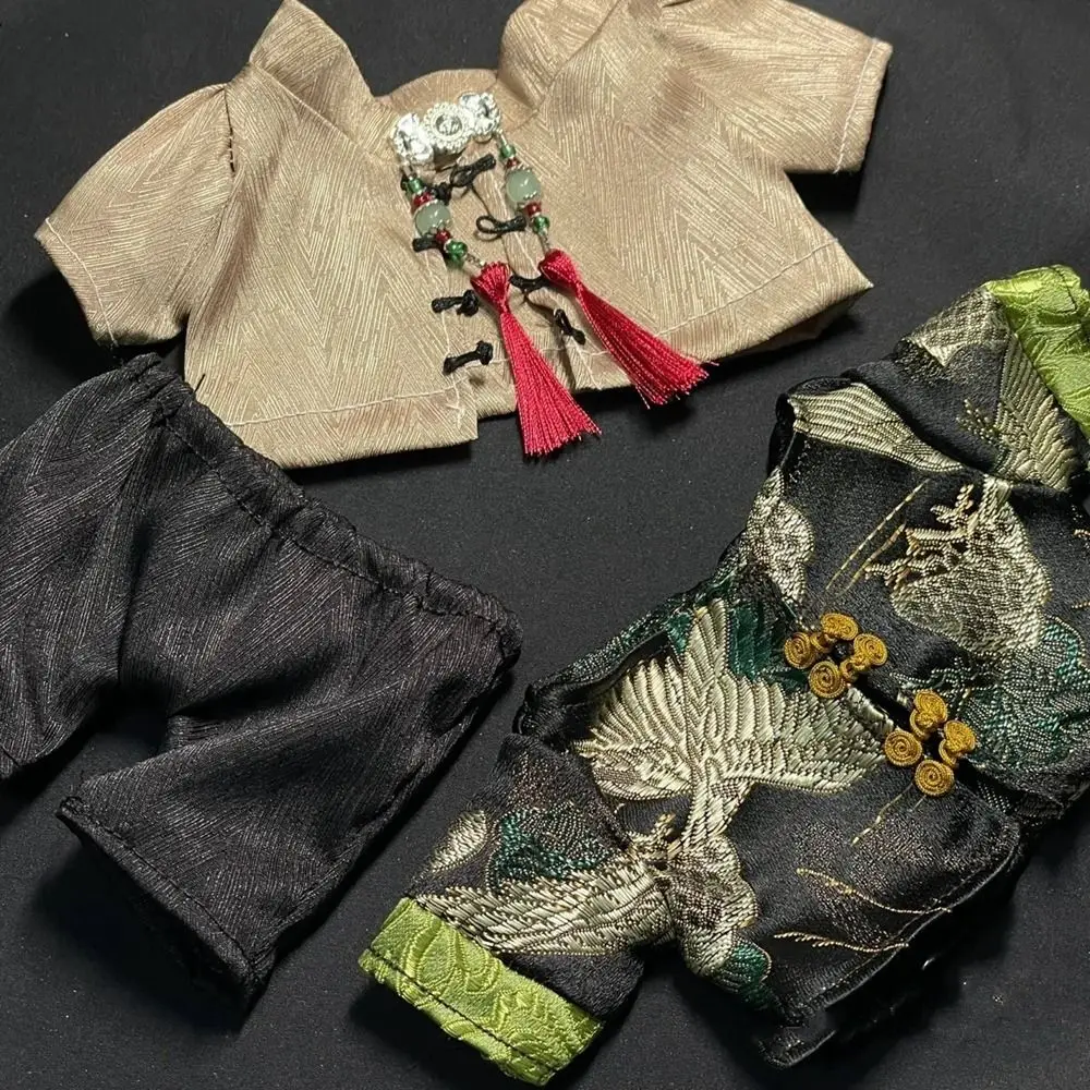 

Высокое качество, одежда для кукол в китайском стиле, игрушки для кукол, древнее пальто для мальчиков и девочек, милые кукольные штаны «сделай сам», 20 см, хлопковые куклы