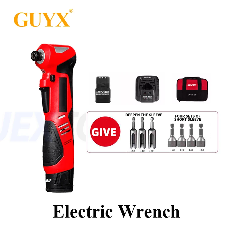 Impact Wrench Cordless Rechargeable Electric Ratchet Wrench Angle Wrench Impact Drill Screwdriver Removal Screw Nut Car Repair