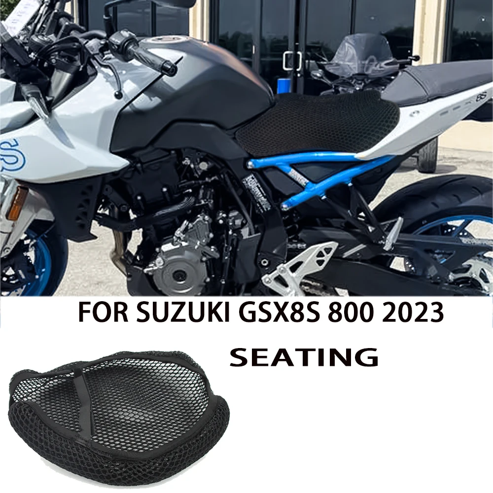 

For SUZUKI GSX8S 800 2023 - New Motorcycle Seat Protect Cushion Nylon Fabric Saddle Cooling Honeycomb Mat GSX 8S Seat Cover