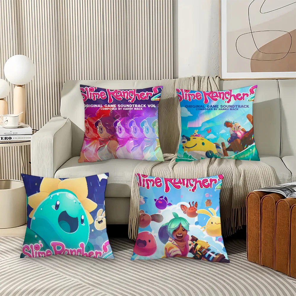 

Милая наволочка с рисунком S-slime R-rancher 2, офисные подушки, подходят для дивана, автомобиля, спальни, декоративная наволочка