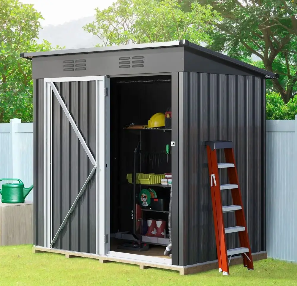 Heavy Duty Tool Sheds Storage Outdoor Storage Shed w/Lockable House tool shed with Lockable Doors for Backyard, Patio,Outside Us