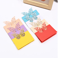 50pcs Laser Hollowed Out Seat Card Wedding Sign in Butterfly Decoration Name Table Creative Wedding Guest Seat Card Personality