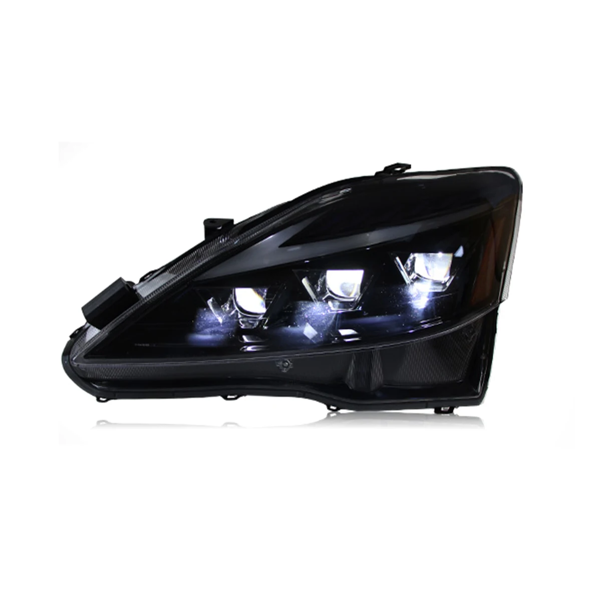 High quality headlights head lamps for lexus IS250 IS300 2006-2012 year upgrade 2021 led headlights 3 lens led lamps