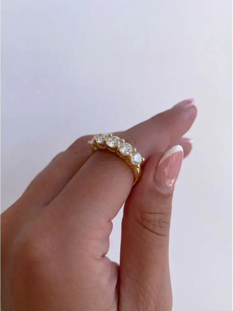 Women's 925 Sterling Silver Sparkling Classic Zircon Ring
