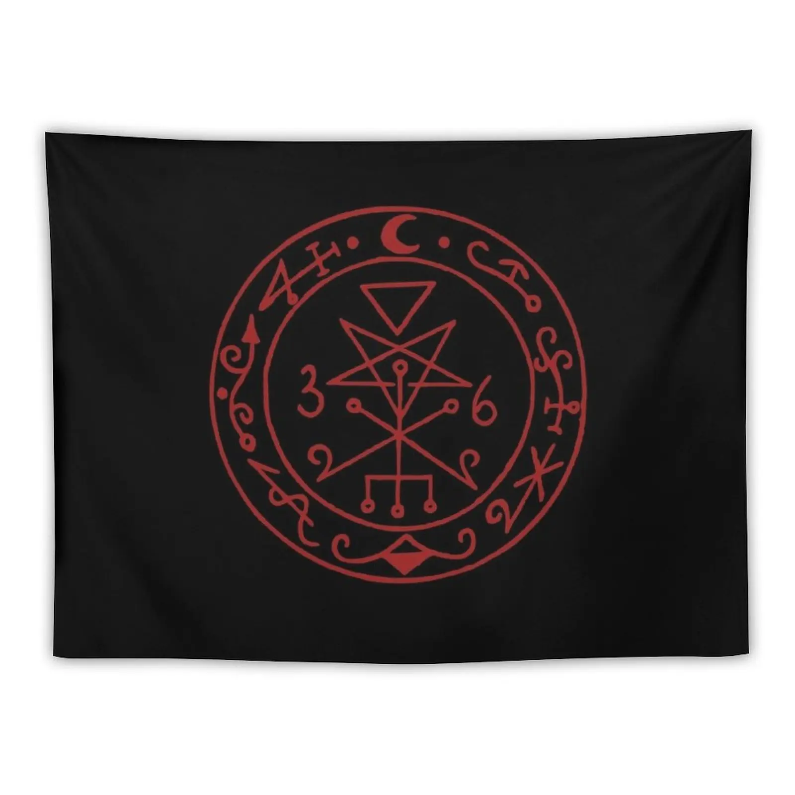 New Seal of Lilith Demonic Esoteric Sigil Dark Magic Occult Tapestry Home Decorations Aesthetic Room Aesthetic Wall Coverings