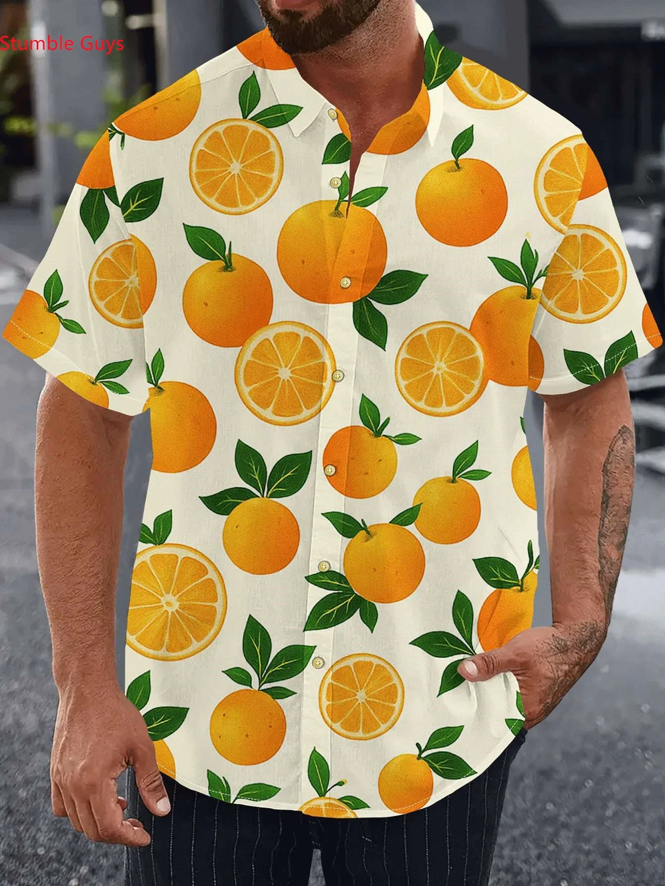 Men's 2026 New Summer Shirt Casual Hawaiian Man Women Short Sleeve Stylish Beach Party Print Tops