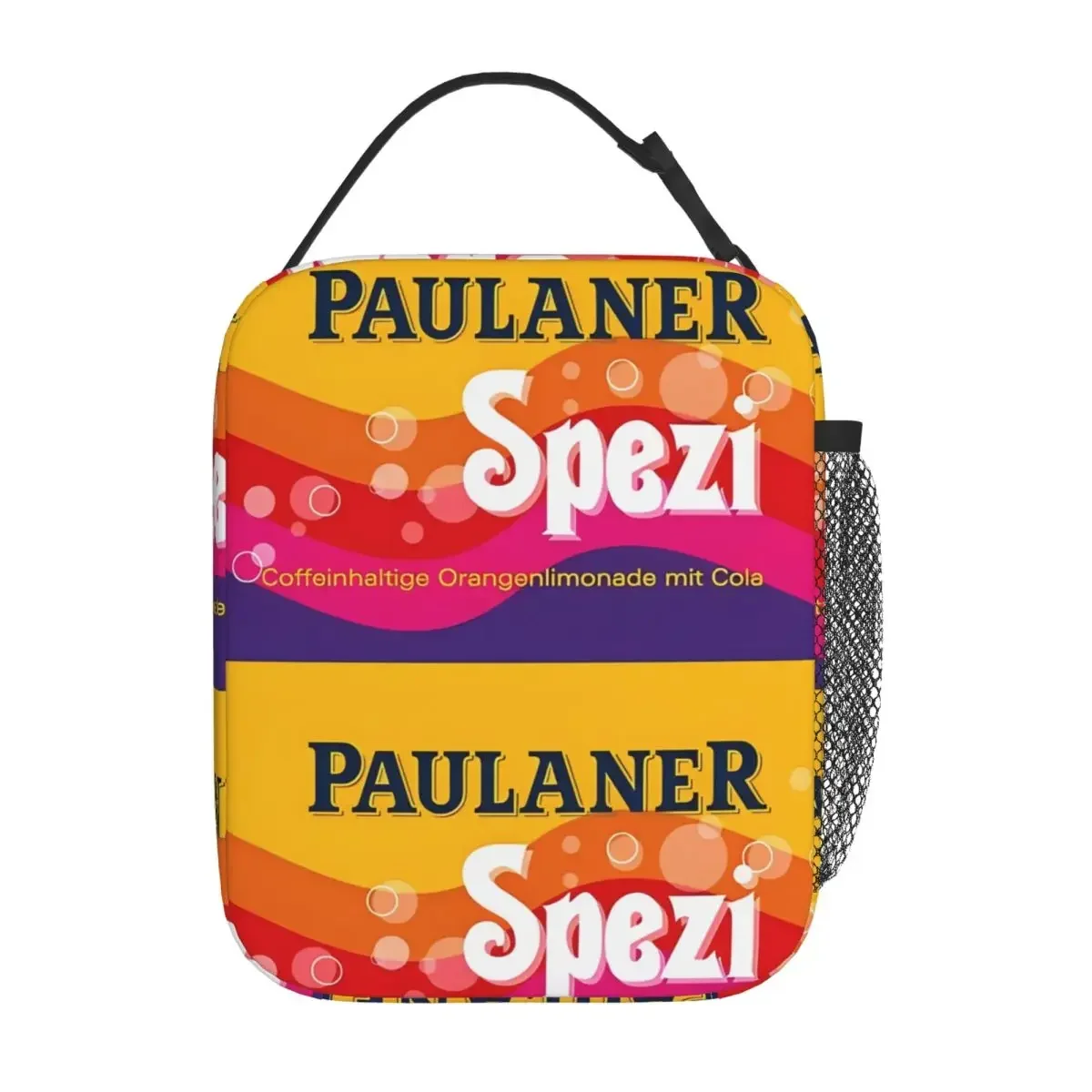 

Paulaner Spezi Insulated Lunch Bag Germany Drink Meal Container Thermal Bag Tote Lunch Box College Travel Bento Pouch